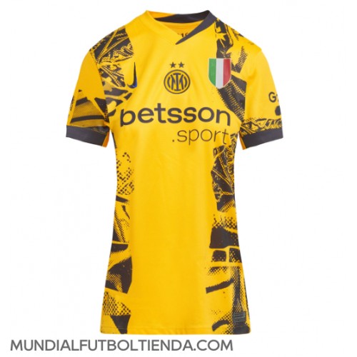 Camiseta Inter Milan Tercera Equipación Replica 2024-25 para mujer mangas cortas